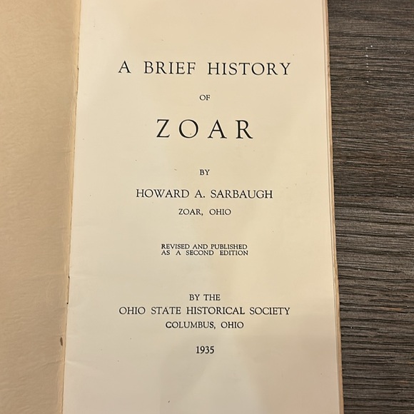 Rare booklet 1935 Zoar Ohio separatist society Joseph Bimeler early communist - Picture 2 of 12